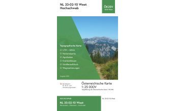 Wanderkarten Steiermark BEV-Karte 4210-West, Hochschwab 1:25.000 BEV – Bundesamt für Eich- und Vermessungswesen