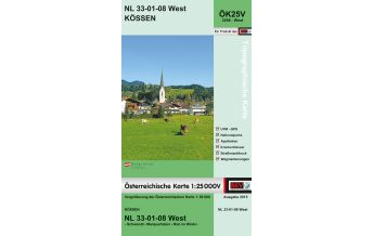 Wanderkarten Tirol BEV-Karte 3208-West, Kössen 1:25.000 BEV – Bundesamt für Eich- und Vermessungswesen