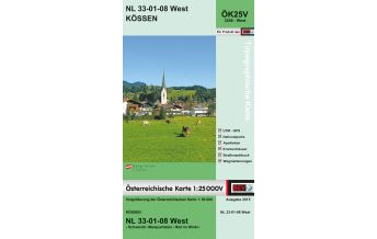 Hiking Maps Tyrol BEV-Karte 3208-West, Kössen 1:25.000 BEV – Bundesamt für Eich- und Vermessungswesen