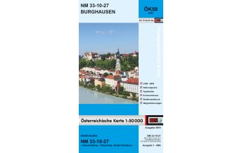 Wanderkarten Salzburg BEV-Karte 3327, Burghausen 1:50.000 BEV – Bundesamt für Eich- und Vermessungswesen