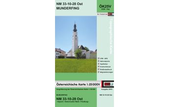 Hiking Maps Upper Austria BEV-Karte 3328-Ost, Munderfing 1:25.000 BEV – Bundesamt für Eich- und Vermessungswesen