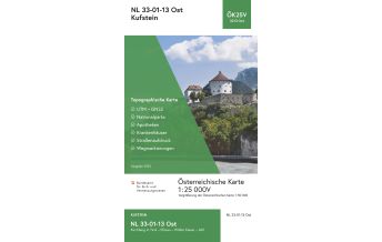 Wanderkarten Tirol BEV-Karte 3213-Ost, Kufstein 1:25.000 BEV – Bundesamt für Eich- und Vermessungswesen
