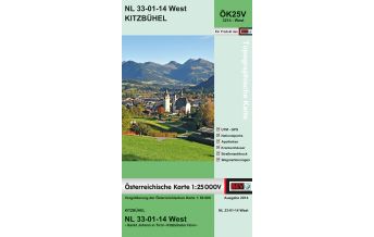 Wanderkarten Tirol BEV-Karte 3214-West, Kitzbühel 1:25.000 BEV – Bundesamt für Eich- und Vermessungswesen