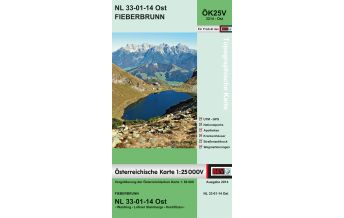 Wanderkarten Tirol BEV-Karte 3214-Ost, Fieberbrunn 1:25.000 BEV – Bundesamt für Eich- und Vermessungswesen