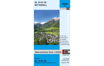 Wanderkarten Tirol BEV-Karte 3220, Mittersill 1:50.000 BEV – Bundesamt für Eich- und Vermessungswesen
