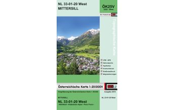 Wanderkarten Tirol BEV-Karte 3220-West, Mittersill 1:25.000 BEV – Bundesamt für Eich- und Vermessungswesen