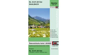 Hiking Maps Salzburg BEV-Karte 3220-Ost, Saalbach 1:25.000 BEV – Bundesamt für Eich- und Vermessungswesen