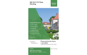 Hiking Maps Upper Austria BEV-Karte 4319-West, Eferding 1:25.000 BEV – Bundesamt für Eich- und Vermessungswesen