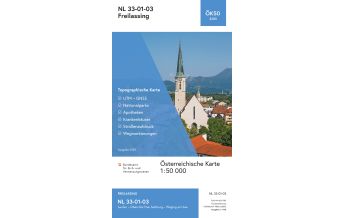 Hiking Maps Salzburg BEV-Karte 3203, Freilassing 1:50.000 BEV – Bundesamt für Eich- und Vermessungswesen