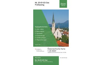 Hiking Maps Salzburg BEV-Karte 3203-Ost, Freilassing 1:25.000 BEV – Bundesamt für Eich- und Vermessungswesen
