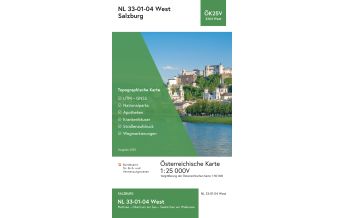 Wanderkarten Salzburg BEV-Karte 3204-West, Salzburg 1:25.000 BEV – Bundesamt für Eich- und Vermessungswesen