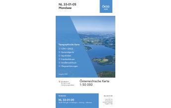 Hiking Maps Salzkammergut BEV-Karte 3205, Mondsee 1:50.000 BEV – Bundesamt für Eich- und Vermessungswesen