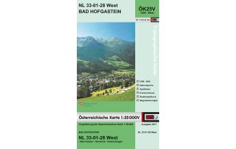 Hiking Maps Salzburg BEV-Karte 3228-West, Bad Hofgastein 1:25.000 BEV – Bundesamt für Eich- und Vermessungswesen