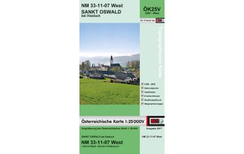 Hiking Maps Upper Austria BEV-Karte 4307-West, Sankt Oswald bei Haslach 1:25.000 BEV – Bundesamt für Eich- und Vermessungswesen