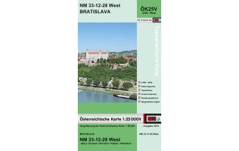 Hiking Maps Lower Austria BEV-Karte 5328-West, Bratislava/Preßburg 1:25.000 BEV – Bundesamt für Eich- und Vermessungswesen