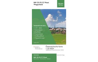 Hiking Maps BEV-Karte 3312-West, Wegscheid 1:25.000 BEV – Bundesamt für Eich- und Vermessungswesen