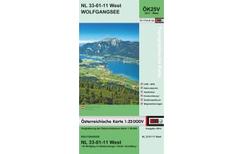 Wanderkarten Salzkammergut BEV-Karte 3211-West, Wolfgangsee 1:25.000 BEV – Bundesamt für Eich- und Vermessungswesen