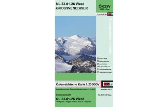 Wanderkarten Salzburg BEV-Karte 3226-West, Großvenediger 1:25.000 BEV – Bundesamt für Eich- und Vermessungswesen