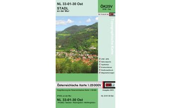 Wanderkarten Steiermark BEV-Karte 3230-Ost, Stadl an der Mur 1:25.000 BEV – Bundesamt für Eich- und Vermessungswesen