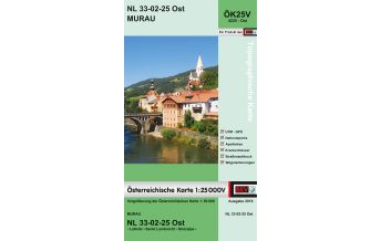 Wanderkarten Steiermark BEV-Karte 4225-Ost, Murau 1:25.000 BEV – Bundesamt für Eich- und Vermessungswesen