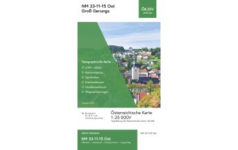 Hiking Maps Upper Austria BEV-Karte 4315-Ost, Groß Gerungs 1:25.000 BEV – Bundesamt für Eich- und Vermessungswesen