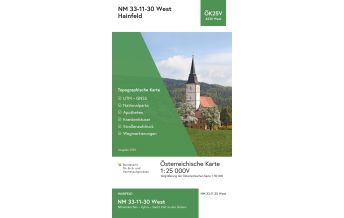 Hiking Maps Lower Austria BEV-Karte 4330-West, Hainfeld 1:25.000 BEV – Bundesamt für Eich- und Vermessungswesen