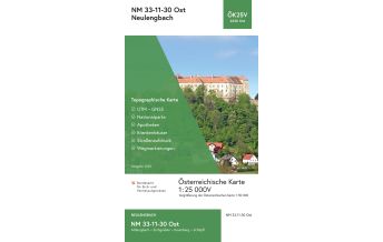 Wanderkarten Niederösterreich BEV-Karte 4330-Ost, Neulengbach 1:25.000 BEV – Bundesamt für Eich- und Vermessungswesen