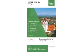 Hiking Maps Upper Austria BEV-Karte 4320-Ost, Perg 1:25.000 BEV – Bundesamt für Eich- und Vermessungswesen