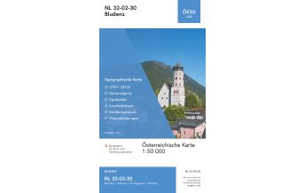 Wanderkarten Vorarlberg BEV-Karte 1230, Bludenz 1:50.000 BEV – Bundesamt für Eich- und Vermessungswesen