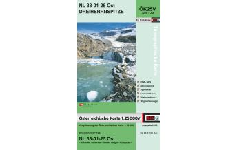 Hiking Maps Tyrol BEV-Karte 3225-Ost, Dreiherrnspitze 1:25.000 BEV – Bundesamt für Eich- und Vermessungswesen