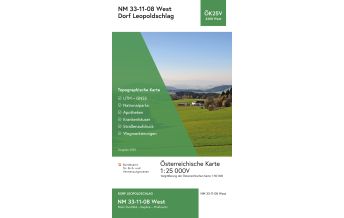 Hiking Maps Upper Austria BEV-Karte 4308-West, Dorf Leopoldschlag 1:25.000 BEV – Bundesamt für Eich- und Vermessungswesen