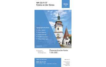 Hiking Maps Lower Austria BEV-Karte 4317, Krems an der Donau 1:50.000 BEV – Bundesamt für Eich- und Vermessungswesen