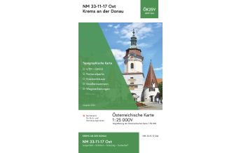 Hiking Maps Lower Austria BEV-Karte 4317-Ost, Krems an der Donau 1:25.000 BEV – Bundesamt für Eich- und Vermessungswesen