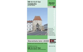 Hiking Maps Lower Austria BEV-Karte 5327-Ost, Hainburg an der Donau 1:25.000 BEV – Bundesamt für Eich- und Vermessungswesen