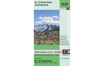 Hiking Maps South Tyrol + Dolomites BEV-Karte 2106-West, Hochfeiler 1:25.0000 BEV – Bundesamt für Eich- und Vermessungswesen