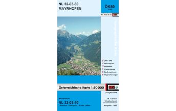 Wanderkarten Tirol BEV-Karte 2230, Mayrhofen 1:50.000 BEV – Bundesamt für Eich- und Vermessungswesen