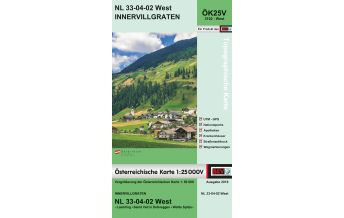 Wanderkarten Tirol BEV-Karte 3102-West, Innervillgraten 1:25.000 BEV – Bundesamt für Eich- und Vermessungswesen