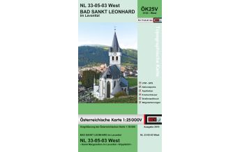 Hiking Maps Carinthia BEV-Karte 4103-West, Bad Sankt Leonhard im Lavanttal 1:25.000 BEV – Bundesamt für Eich- und Vermessungswesen