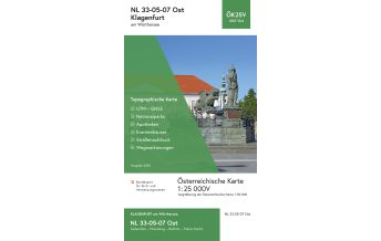Hiking Maps Carinthia BEV-Karte 4107-Ost, Klagenfurt am Wörthersee 1:25.000 BEV – Bundesamt für Eich- und Vermessungswesen