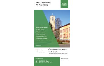 Wanderkarten Niederösterreich BEV-Karte 4303-Ost, Alt-Nagelberg 1:25.000 BEV – Bundesamt für Eich- und Vermessungswesen