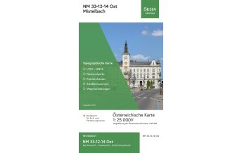 Wanderkarten Niederösterreich BEV-Karte 5314-Ost, Mistelbach 1:25.000 BEV – Bundesamt für Eich- und Vermessungswesen