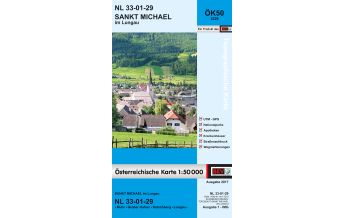 Wanderkarten Salzburg BEV-Karte 3229, Sankt Michael im Lungau 1:50.000 BEV – Bundesamt für Eich- und Vermessungswesen