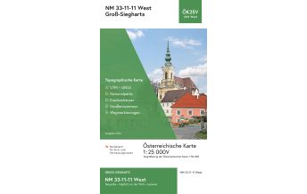 Hiking Maps Lower Austria BEV-Karte 4311-West, Groß-Siegharts 1:25.000 BEV – Bundesamt für Eich- und Vermessungswesen