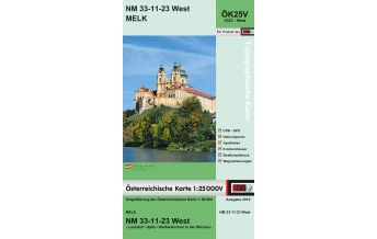 Hiking Maps Lower Austria BEV-Karte 4323-West, Melk 1:25.000 BEV – Bundesamt für Eich- und Vermessungswesen