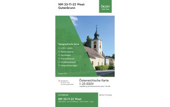 Hiking Maps Lower Austria BEV-Karte 4322-West, Gutenbrunn 1:25.000 BEV – Bundesamt für Eich- und Vermessungswesen