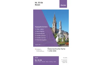 Hiking Maps South Tyrol + Dolomites BEV-Karte NL 32-06, Bozen 1:250.000 BEV – Bundesamt für Eich- und Vermessungswesen
