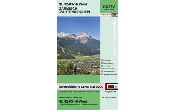 Wanderkarten Bayern BEV-Karte 2216-West, Garmisch-Partenkirchen 1:25.000 BEV – Bundesamt für Eich- und Vermessungswesen