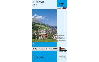 Hiking Maps Vorarlberg BEV-Karte 2219, Lech 1:50.000 BEV – Bundesamt für Eich- und Vermessungswesen