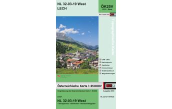 Hiking Maps Vorarlberg BEV-Karte 2219-West, Lech 1:25.000 BEV – Bundesamt für Eich- und Vermessungswesen
