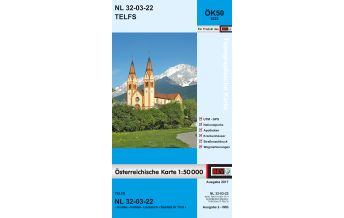 Hiking Maps Tyrol BEV-Karte 2222, Telfs 1:50.000 BEV – Bundesamt für Eich- und Vermessungswesen